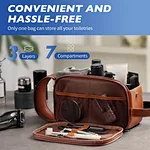 Leather Makeup Bag